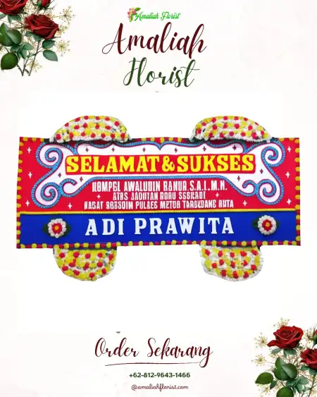 Papan Bunga Ucapan Selamat Singkil Dua